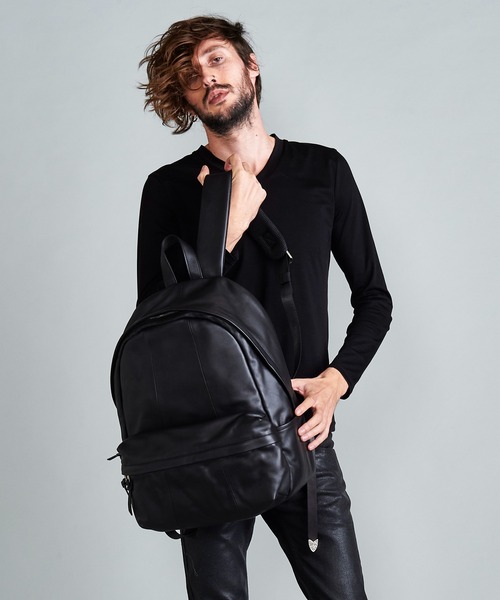 NO ID.（ノーアイディ）の「カウレザーバッグパック（バックパック/リュック・メンズ・ブラック・ONE SIZE）」の14枚目の写真