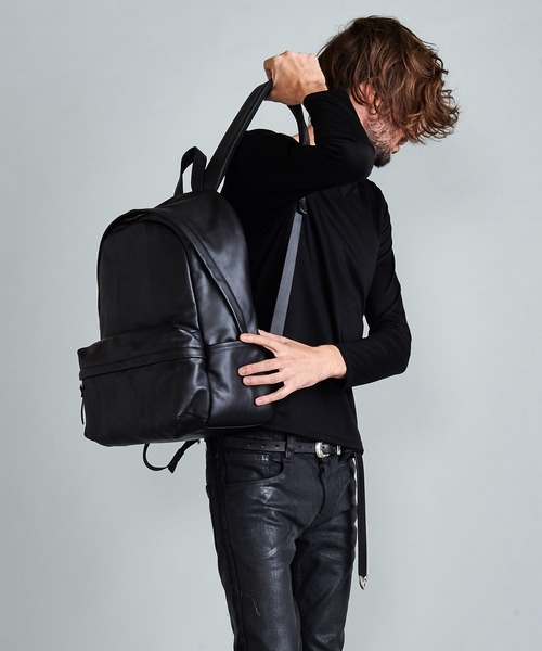 NO ID.（ノーアイディ）の「カウレザーバッグパック（バックパック/リュック・メンズ・ブラック・ONE SIZE）」の15枚目の写真
