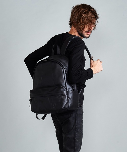 NO ID.（ノーアイディ）の「カウレザーバッグパック（バックパック/リュック・メンズ・ブラック・ONE SIZE）」の17枚目の写真