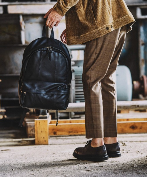 NO ID.（ノーアイディ）の「カウレザーバッグパック（バックパック/リュック・メンズ・ブラック・ONE SIZE）」の22枚目の写真