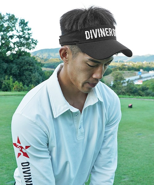 DIVINER GOLF】オリジナルロゴサンバイザー メンズ（ゴルフグッズ