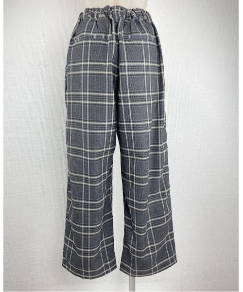 Rydia（リディア）の「T/R先染めチェックストレートパンツ（その他パンツ・レディース・ブラウン/グレー・M）」の8枚目の写真