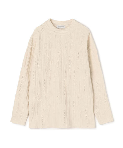 TOMORROWLAND （トゥモローランド）の「コットン クージークルーネックニット（ニット/セーター・メンズ・ホワイト/ネイビー/グリーン・S/M）」の2枚目の写真