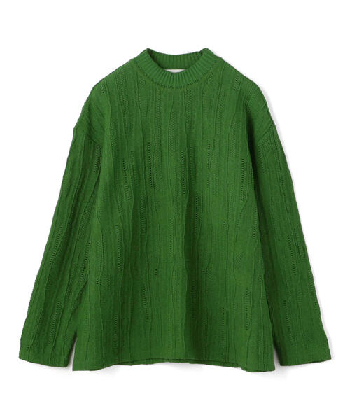 TOMORROWLAND （トゥモローランド）の「コットン クージークルーネックニット（ニット/セーター・メンズ・ホワイト/ネイビー/グリーン・S/M）」の3枚目の写真