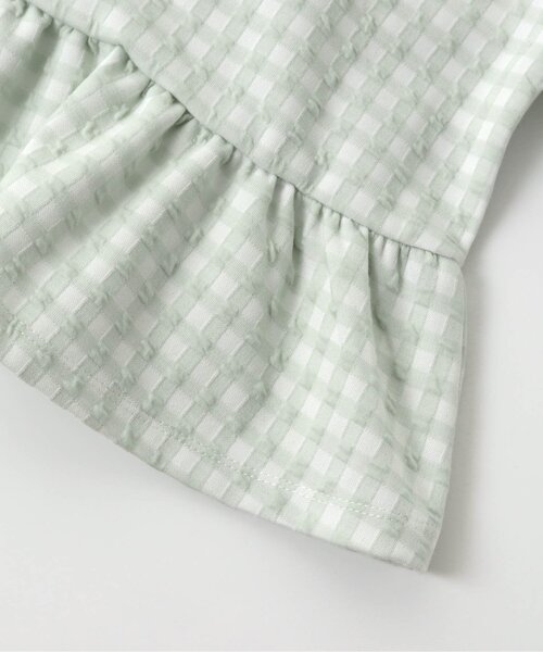 Seraph（セラフ）の「衿付き2wayチュニック（チュニック・キッズ・ミント/ブラック・90/130/140/80/110/95/120/100）」の9枚目の写真