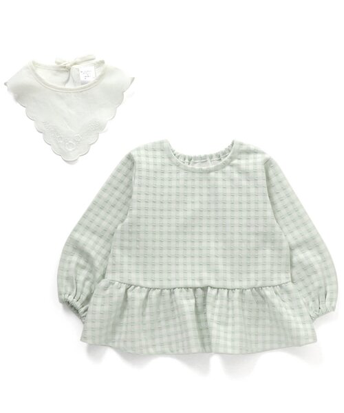 Seraph（セラフ）の「衿付き2wayチュニック（チュニック・キッズ・ミント/ブラック・90/130/140/80/110/95/120/100）」の6枚目の写真