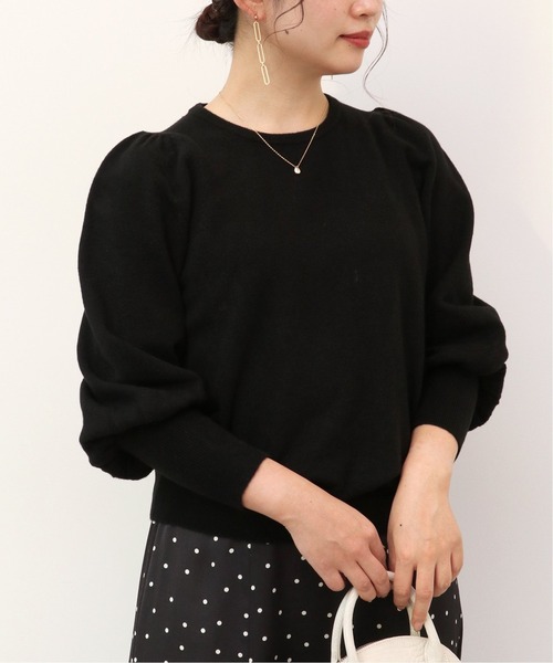 Simplicite（サンプリシテ）の「パフスリーブニット◆（ニット/セーター・レディース・ブラック/グレー/ベージュ/ブルー系その他・FREE）」の2枚目の写真