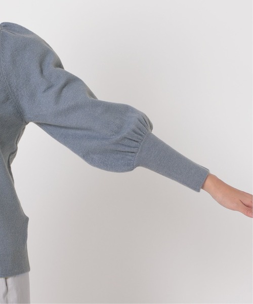 Simplicite（サンプリシテ）の「パフスリーブニット◆（ニット/セーター・レディース・ブラック/グレー/ベージュ/ブルー系その他・FREE）」の12枚目の写真