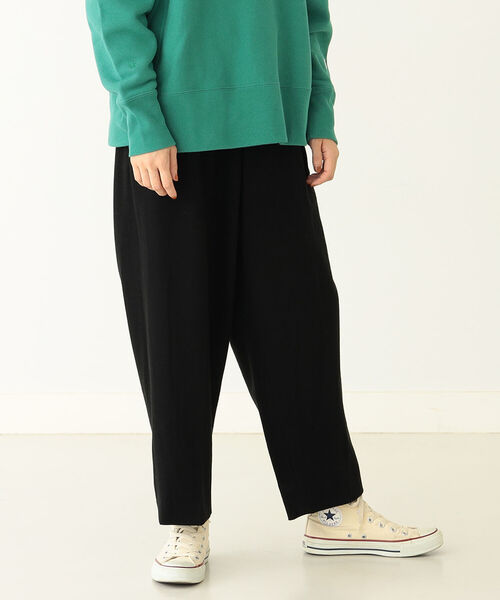 BEAMS BOY(ビームスボーイ)の「BEAMS BOY / 2プリーツ テトロン レーヨン ブラッシュド パンツ(スラックス・レディース・ブラック/ベージュ・ONE SIZE)」の20枚目の写真