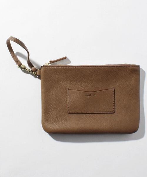 agnes b. olive ワンショルダーバッグ レザー