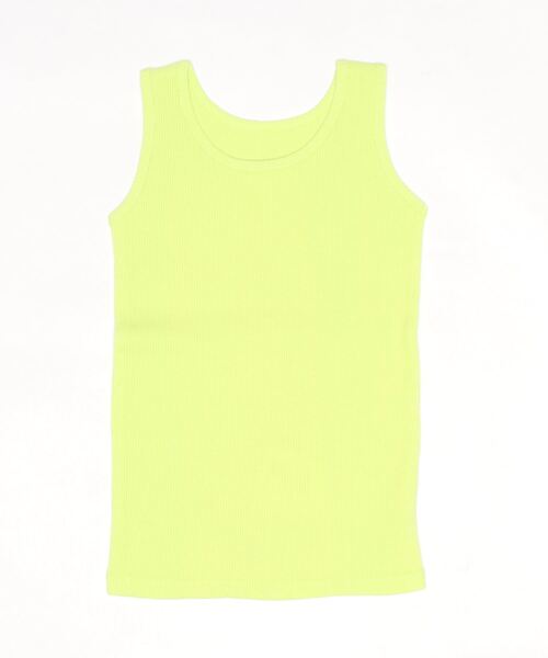 LOWRYS FARM(ローリーズファーム)の「リブタンク 261676(タンクトップ・キッズ・チャコールグレー/グレー/ピンク/ブルー/ブラック×ホワイト/グリーン系その他/グリーン/イエロー/ベージュ系その他・110cm/120cm/130cm/140cm/150cm)」の8枚目の写真