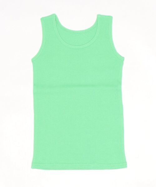LOWRYS FARM(ローリーズファーム)の「リブタンク 261676(タンクトップ・キッズ・チャコールグレー/グレー/ピンク/ブルー/ブラック×ホワイト/グリーン系その他/グリーン/イエロー/ベージュ系その他・110cm/120cm/130cm/140cm/150cm)」の6枚目の写真