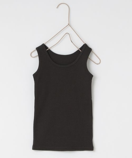 LOWRYS FARM(ローリーズファーム)の「リブタンク 261676(タンクトップ・キッズ・チャコールグレー/グレー/ピンク/ブルー/ブラック×ホワイト/グリーン系その他/グリーン/イエロー/ベージュ系その他・110cm/120cm/130cm/140cm/150cm)」の3枚目の写真