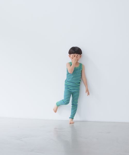 LOWRYS FARM(ローリーズファーム)の「リブタンク 261676(タンクトップ・キッズ・チャコールグレー/グレー/ピンク/ブルー/ブラック×ホワイト/グリーン系その他/グリーン/イエロー/ベージュ系その他・110cm/120cm/130cm/140cm/150cm)」の14枚目の写真