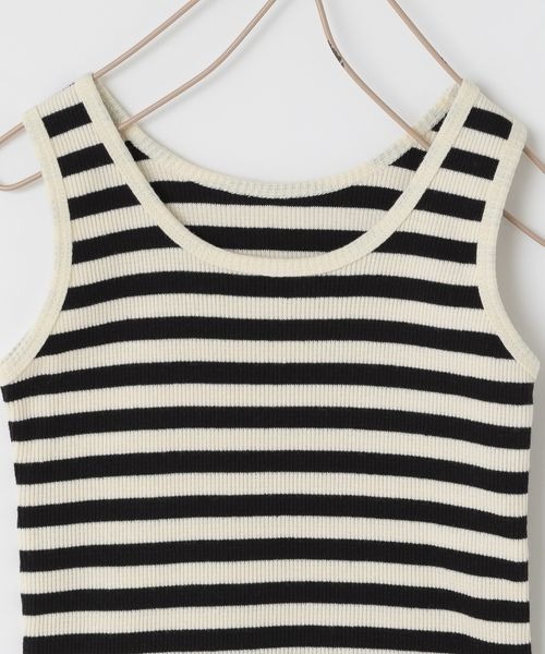 LOWRYS FARM(ローリーズファーム)の「リブタンク 261676(タンクトップ・キッズ・チャコールグレー/グレー/ピンク/ブルー/ブラック×ホワイト/グリーン系その他/グリーン/イエロー/ベージュ系その他・110cm/120cm/130cm/140cm/150cm)」の17枚目の写真
