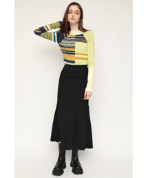 SLY | RANDOM HEM KNIT SK/ランダムヘムニットスカート(スカート)