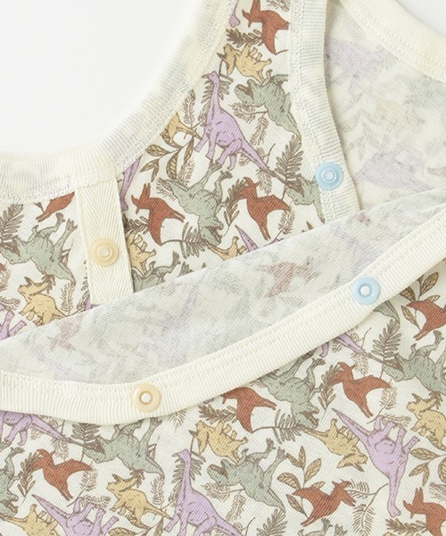 petit main（プティマイン）の「【オーガニック】タンクロンパース（ロンパース・キッズ・ターコイズブルー/ラベンダー・80ｃｍ/70cm）」の10枚目の写真