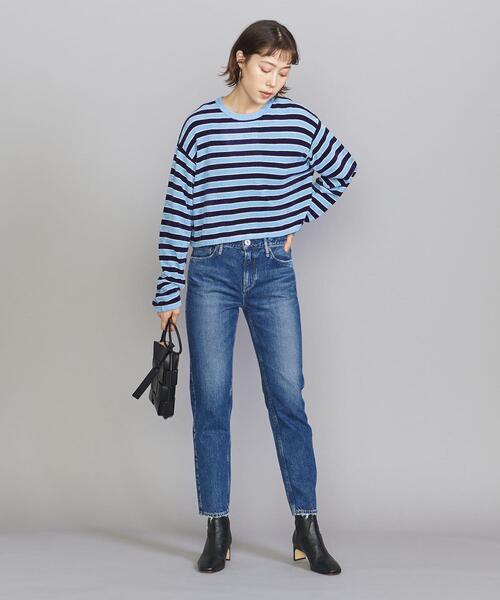 upperhights(アッパーハイツ)の「<upper hights>THE LIPSTICK デニムパンツ(デニムパンツ・レディース・ネイビー・25/23/24)」の6枚目の写真