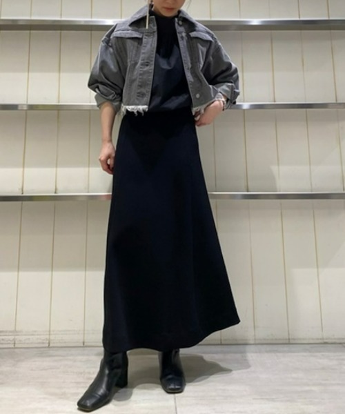 styling/（スタイリング）の「バックフレアデニムジャケット（デニムジャケット・レディース・グレー/ブルー/ホワイト・0/1）」の2枚目の写真
