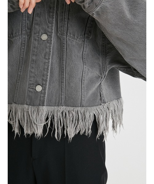styling/（スタイリング）の「バックフレアデニムジャケット（デニムジャケット・レディース・グレー/ブルー/ホワイト・0/1）」の12枚目の写真