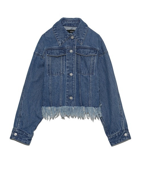 styling/（スタイリング）の「バックフレアデニムジャケット（デニムジャケット・レディース・グレー/ブルー/ホワイト・0/1）」の13枚目の写真