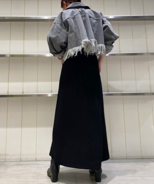 styling/（スタイリング）の「バックフレアデニムジャケット（デニムジャケット・レディース・グレー/ブルー/ホワイト・0/1）」の18枚目の写真
