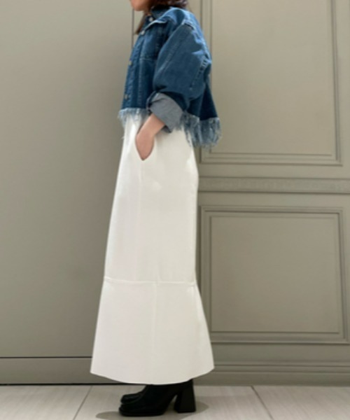 styling/（スタイリング）の「バックフレアデニムジャケット（デニムジャケット・レディース・グレー/ブルー/ホワイト・0/1）」の21枚目の写真