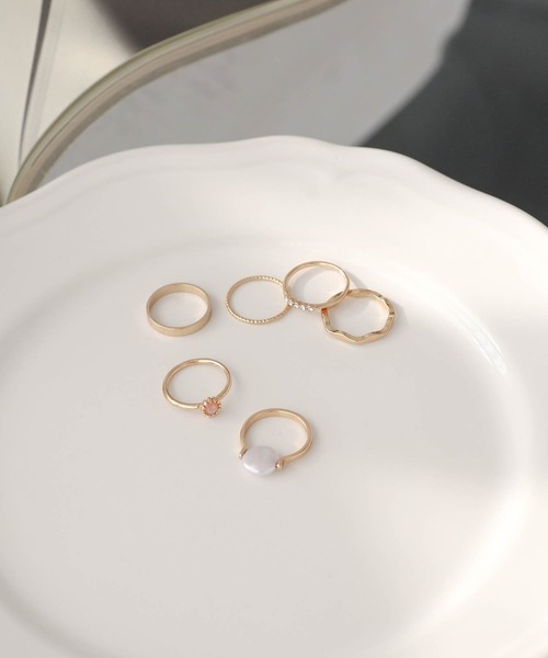UNE MANSION（ユヌマンション）の「6種類セット指輪（リング・レディース・シルバー/ゴールド・ONE SIZE）」の21枚目の写真