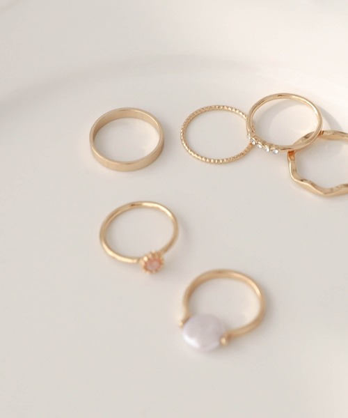 UNE MANSION（ユヌマンション）の「6種類セット指輪（リング・レディース・シルバー/ゴールド・ONE SIZE）」の22枚目の写真