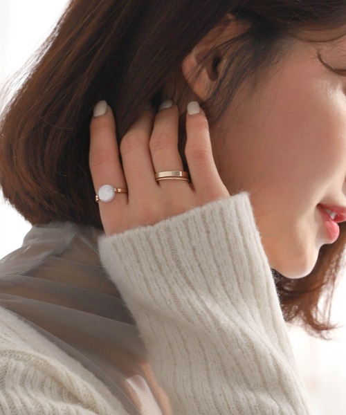 UNE MANSION（ユヌマンション）の「6種類セット指輪（リング・レディース・シルバー/ゴールド・ONE SIZE）」の14枚目の写真