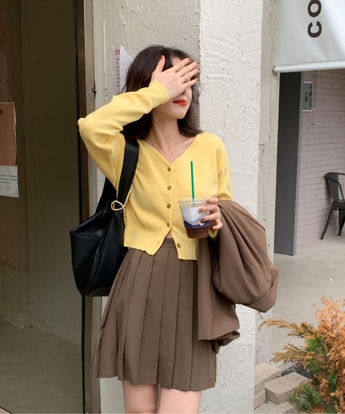 .KOM（ドットコム）の「A'GEM/9 × .kom『.kom/ドットケーオーエム』プリーツスカート（スカート・レディース・ブラック/ブラウン/グレー/アイボリー・S/M）」の18枚目の写真