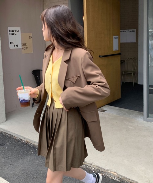 .KOM（ドットコム）の「A'GEM/9 × .kom『.kom/ドットケーオーエム』プリーツスカート（スカート・レディース・ブラック/ブラウン/グレー/アイボリー・S/M）」の7枚目の写真