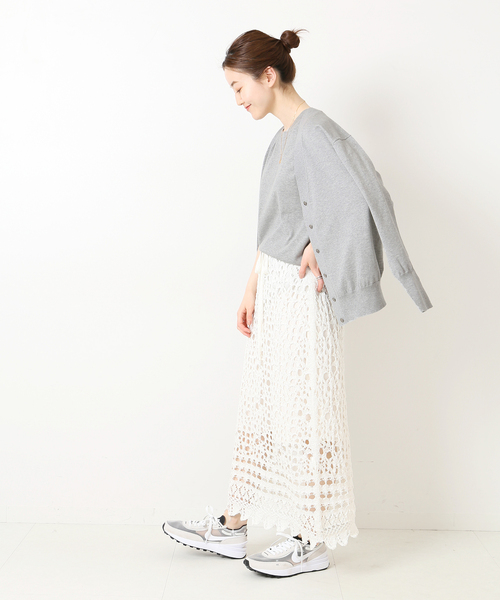 IENA（イエナ）の「FILARTEX Vネックアンサンブル◆（アンサンブル・レディース・ホワイト×ネイビー/グレー/イエロー/ネイビー/ブルー・FREE）」の12枚目の写真