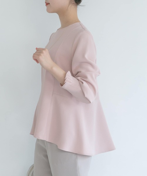 URBAN RESEARCH ROSSO WOMEN（アーバンリサーチ　ロッソ）の「バックフレアブラウス（シャツ/ブラウス・レディース・オフホワイト/ピンク/ブラック・FREE）」の3枚目の写真