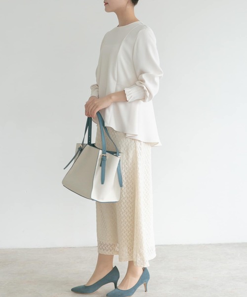 URBAN RESEARCH ROSSO WOMEN（アーバンリサーチ　ロッソ）の「バックフレアブラウス（シャツ/ブラウス・レディース・オフホワイト/ピンク/ブラック・FREE）」の8枚目の写真