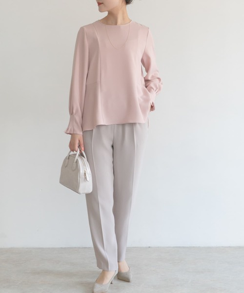 URBAN RESEARCH ROSSO WOMEN（アーバンリサーチ　ロッソ）の「バックフレアブラウス（シャツ/ブラウス・レディース・オフホワイト/ピンク/ブラック・FREE）」の18枚目の写真