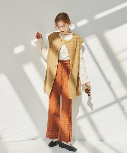 hinari（ヒナリ）の「レースイージーパンツ（その他パンツ・レディース・ブラウン/ライトカーキ/テラコッタ・SMALL/MEDIUM）」の18枚目の写真