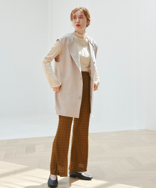 hinari（ヒナリ）の「レースイージーパンツ（その他パンツ・レディース・ブラウン/ライトカーキ/テラコッタ・SMALL/MEDIUM）」の8枚目の写真