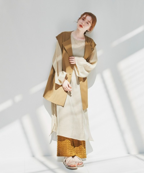 hinari（ヒナリ）の「レースイージーパンツ（その他パンツ・レディース・ブラウン/ライトカーキ/テラコッタ・SMALL/MEDIUM）」の7枚目の写真