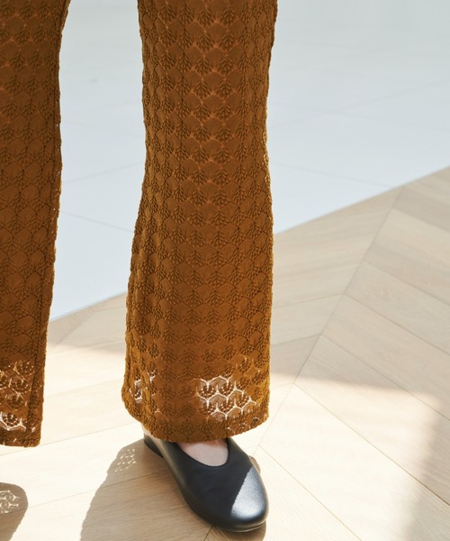 hinari（ヒナリ）の「レースイージーパンツ（その他パンツ・レディース・ブラウン/ライトカーキ/テラコッタ・SMALL/MEDIUM）」の13枚目の写真