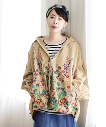 ScoLar（スカラー）の「花柄布帛ブルゾン（ブルゾン）」