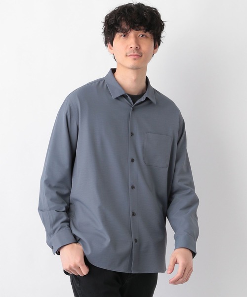 GLOBAL WORK(グローバルワーク)の「KEEP EASYシャツ/260975(シャツ/ブラウス・メンズ・ライトグレー/ブラック/ミント/ブルー・SMALL/MEDIUM/LARGE)」の4枚目の写真