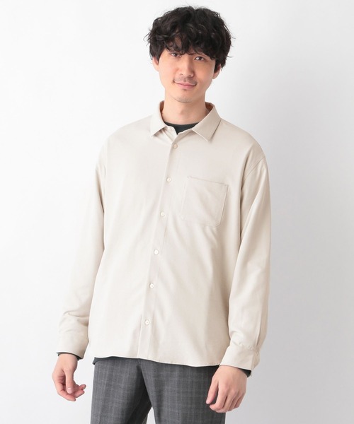 GLOBAL WORK(グローバルワーク)の「KEEP EASYシャツ/260975(シャツ/ブラウス・メンズ・ライトグレー/ブラック/ミント/ブルー・SMALL/MEDIUM/LARGE)」の2枚目の写真