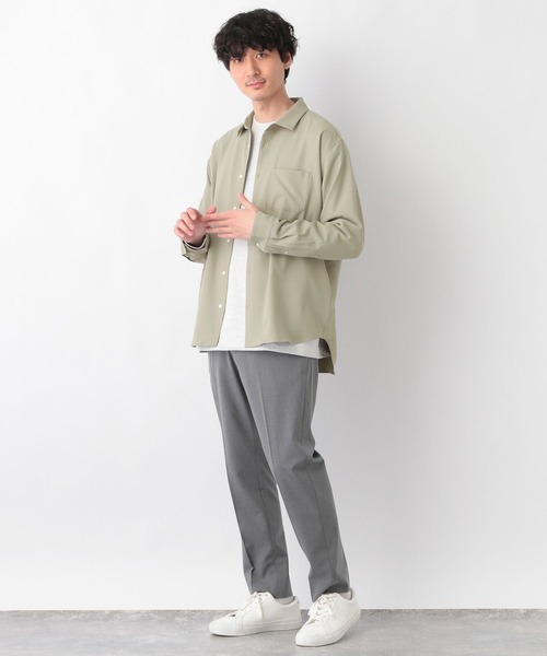 GLOBAL WORK(グローバルワーク)の「KEEP EASYシャツ/260975(シャツ/ブラウス・メンズ・ライトグレー/ブラック/ミント/ブルー・SMALL/MEDIUM/LARGE)」の5枚目の写真