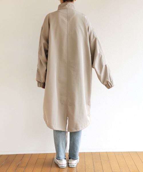 andme(アンドミー)の「スタンドカラーモッズコート(モッズコート・レディース・ブラック/アイボリー/グレイッシュベージュ/カーキ・M)」の7枚目の写真