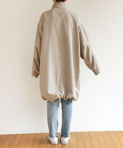 andme(アンドミー)の「スタンドカラーモッズコート(モッズコート・レディース・ブラック/アイボリー/グレイッシュベージュ/カーキ・M)」の10枚目の写真