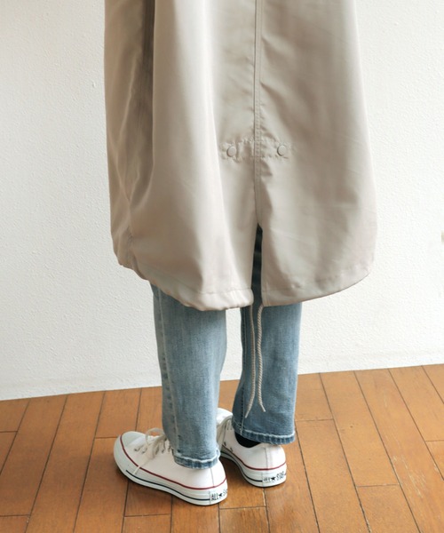 andme(アンドミー)の「スタンドカラーモッズコート(モッズコート・レディース・ブラック/アイボリー/グレイッシュベージュ/カーキ・M)」の16枚目の写真