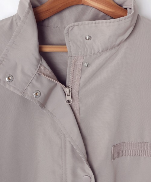 andme(アンドミー)の「スタンドカラーモッズコート(モッズコート・レディース・ブラック/アイボリー/グレイッシュベージュ/カーキ・M)」の19枚目の写真