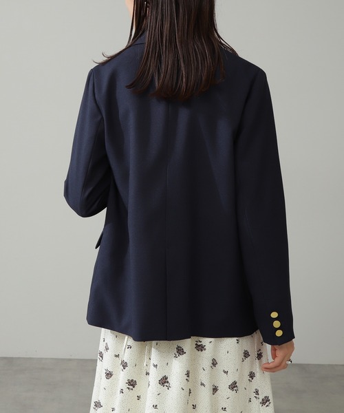 N.(N. Natural Beauty Basic)(エヌエヌナチュラルビューティーベーシック)の「【S Size Line】◆麻調ダブルテーラードジャケット(テーラードジャケット・レディース・ベージュ/ネイビー・SMALL/MEDIUM)」の12枚目の写真