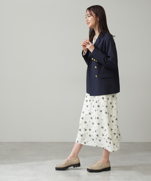N.(N. Natural Beauty Basic)(エヌエヌナチュラルビューティーベーシック)の「【S Size Line】◆麻調ダブルテーラードジャケット(テーラードジャケット・レディース・ベージュ/ネイビー・SMALL/MEDIUM)」の11枚目の写真
